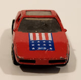 1987 Hot Wheels The Hot Ones Pontiac Fiero 2M4 Red Die Cast Toy Sports Car Vehicle - GHO