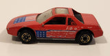 1987 Hot Wheels The Hot Ones Pontiac Fiero 2M4 Red Die Cast Toy Sports Car Vehicle - GHO