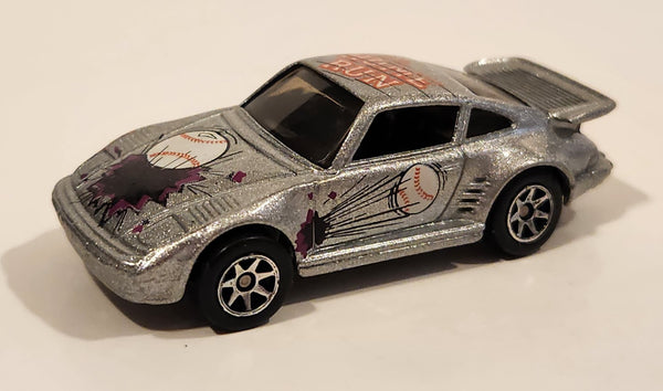 1996 Hot Wheels Sports Car Porsche 930 Home Run Silver Die Cast Toy Sports Car Vehicle