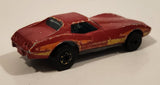 1982 Hot Wheels Gold Hot Ones Corvette Stingray Red Die Cast Toy Car Vehicle - Hong Kong