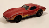 1982 Hot Wheels Gold Hot Ones Corvette Stingray Red Die Cast Toy Car Vehicle - Hong Kong
