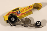 Vintage 1982 Hot Wheels Army Funny Car Pepsi Challenger Don "Snake" Prudhomme Yellow Die Cast Toy Race Car Vehicle