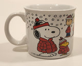 2024 Zrike Brands Peanuts Snoopy Woodstock Charlie Brown and Linus van Pelt Christmas Large Oversized Ceramic Coffee Mug Cup