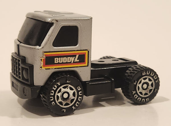 Vintage Buddy L Pressed Steel Mack Semi Truck Silver Die Cast Toy Car Vehicle Made in Hong Kong