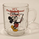 Vintage 1988 Luminarc The Family Channel with The Disney magic Mickey Mouse Glass Coffee Mug Cup