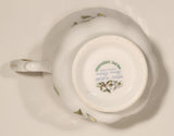 1970s Royal Albert Pacific Dogwood Floral Gold Trim Tea Cup and Saucer Set