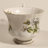 1970s Royal Albert Pacific Dogwood Floral Gold Trim Tea Cup and Saucer Set