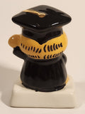 Vintage 1980s Enesco Style Garfield in Graduation Cap and Gown with Diploma Porcelain Figurine