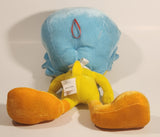2005 Ganz Warner Bros. Looney Tunes Tweety Bird with Blue Flower Hat 15" Stuffed Plush Toy