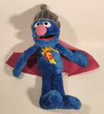 2010 Hasbro Sesame Street Super Grover Talking 15" Stuffed Plush Toy