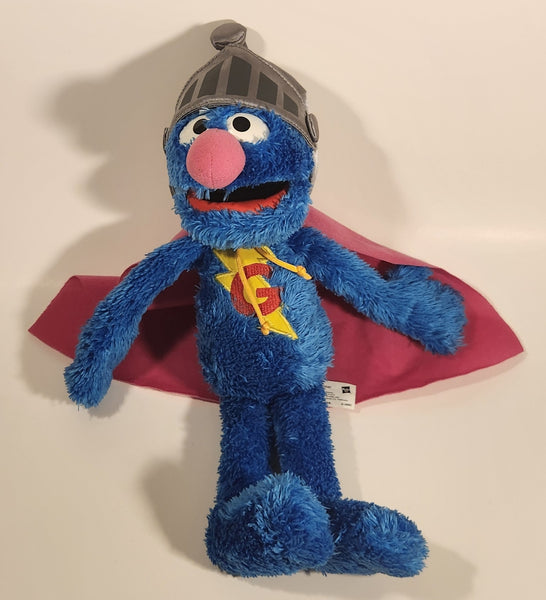 2010 Hasbro Sesame Street Super Grover Talking 15" Stuffed Plush Toy