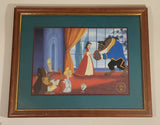 The Disney Store Beauty and the Beast Exclusive Commemorative Lithograph Wood Framed Print