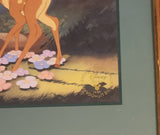 1997 The Disney Store Bambi Exclusive Commemorative Lithograph Wood Framed Print