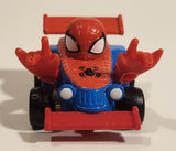 2003 Maisto Marvel Spider-Man Red and Blue Die Cast Toy Race Car Vehicle