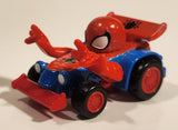 2003 Maisto Marvel Spider-Man Red and Blue Die Cast Toy Race Car Vehicle