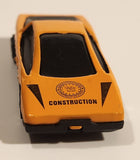 Unknown Brand Sports Car Construction Orange Die Cast Toy Car Vehicle