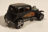 2001 Hot Wheels '32 Ford Vicky Flat Black Die Cast Toy Car Vehicle
