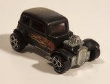 2001 Hot Wheels '32 Ford Vicky Flat Black Die Cast Toy Car Vehicle