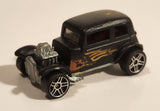 2001 Hot Wheels '32 Ford Vicky Flat Black Die Cast Toy Car Vehicle