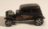 2001 Hot Wheels '32 Ford Vicky Flat Black Die Cast Toy Car Vehicle