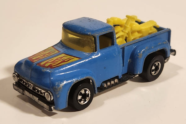 1979 Hot Wheels '56 Hi-Tail Hauler Dark Blue Enamel Ford Pickup Truck Die Cast Toy Car Vehicle - Hong Kong
