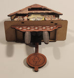 Bavarian Swiss Chalet Style Cuckoo Clock Wood Wall Clock