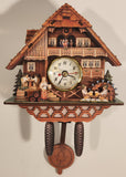 Bavarian Swiss Chalet Style Cuckoo Clock Wood Wall Clock