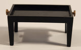 Vintage Black Plastic Table Dollhouse Sized Miniature Toy