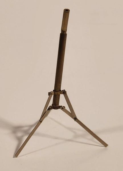 Vintage Adjustable Hinged Brass Sheet Music Stand Dollhouse Sized Miniature Toy Base and Shaft Only