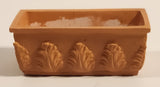 Embossed Terracotta Style Brown Plastic Dollhouse Sized Miniature Toy