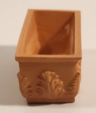 Embossed Terracotta Style Brown Plastic Dollhouse Sized Miniature Toy