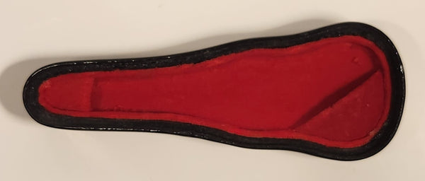 Vintage Violin Instrument Red Felt Lined Case Dollhouse Sized Miniature Toy One Half Only