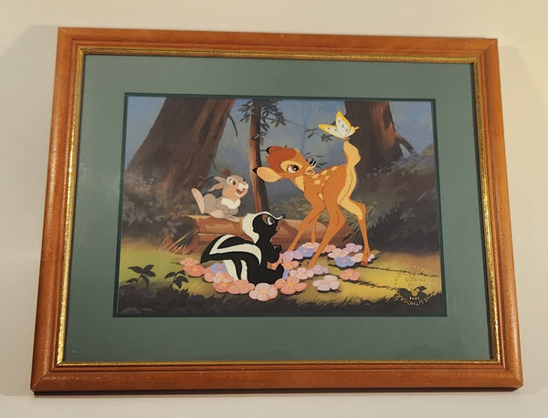 1997 The Disney Store Bambi Exclusive Commemorative Lithograph Wood Framed Print