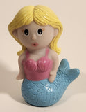 Elegant Baby Bath Time Fun Rubber Mermaid 3 1/4" Tall Water Squirting Toy Figure