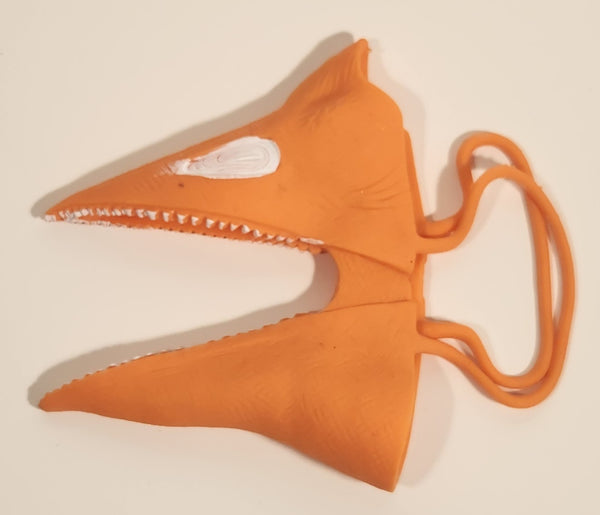 Just Pretending Pterodactyl Dinosaur Orange Rubber Halloween Costume Mask