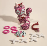 Funko Snapsies Pink XOXO Heart Cat 3 1/2" Tall Toy Figure and Accessories