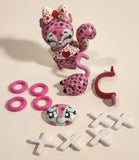 Funko Snapsies Pink XOXO Heart Cat 3 1/2" Tall Toy Figure and Accessories