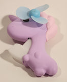 NUOBESTY Handheld Manual Press Cooling Fan Unicorn Toy