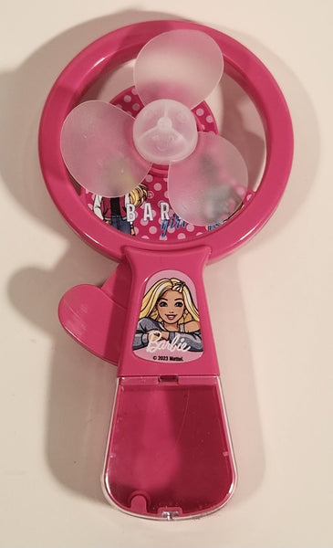 2023 Mattel Barbie Handheld Manual Press Cooling Fan Toy