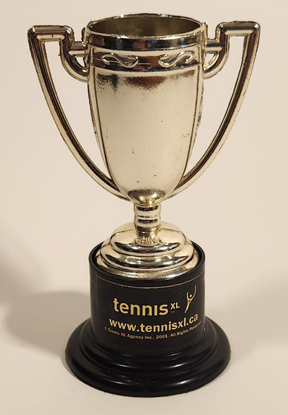 Tennis XL Agency Silver Look 3 5/8" Tall Plastic Toy Trophy