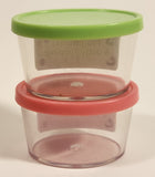 Miniature Toy Dollhouse Size Boba Bubble Tea Fruit Bursts & Jelly Toppings Containers Set of 2