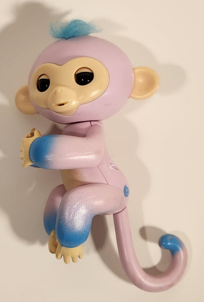 2016 WowWee Fingerlings Monkey Candi Pink and Blue 5" Toy Figure