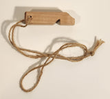 Handmade Wood Whistle with String