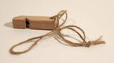 Handmade Wood Whistle with String