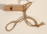 Handmade Wood Whistle with String