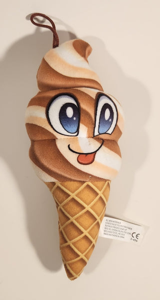 2023 Classic Toy Co. Butterscotch Swirl Ice Cream Cone 9" Stuffed Plush Toy