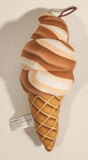 2023 Classic Toy Co. Butterscotch Swirl Ice Cream Cone 9" Stuffed Plush Toy