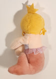 Mermaid Princess with Crown 5 1/2" Stuffed Plush Toy with Velcro Hands