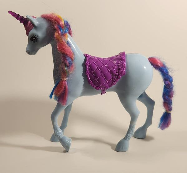 2015 Mattel Barbie Dreamtopia Blue Rainbow Hair Unicorn Doll Toy Figure