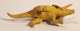 Orange and Yellow Triceratops Dinosaur Toy Figure